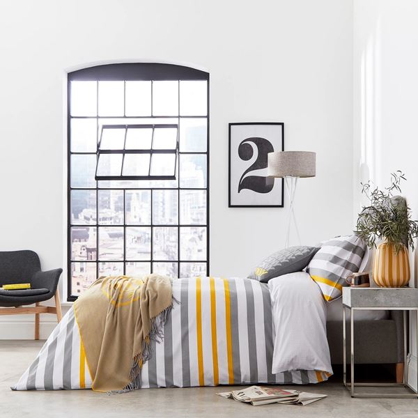 Urban Stripe Bedding - Grey